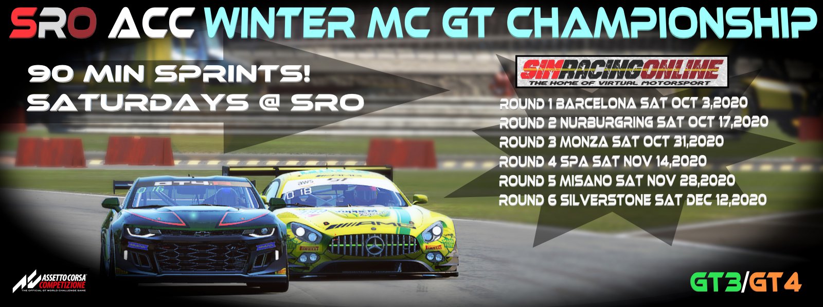 Assetto Corsa Comp Acc Mc Gt Winter Championship Q 00 Gmt Sim Racing Online