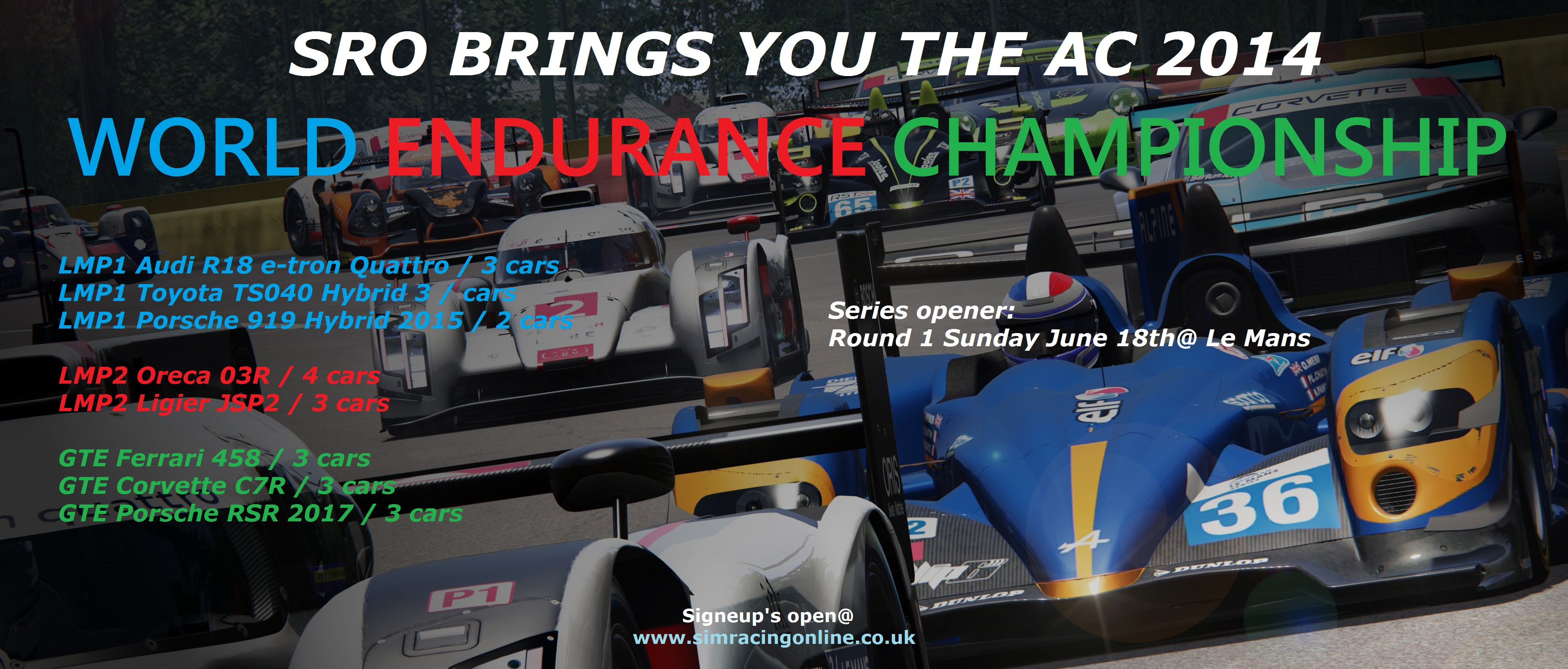 Assetto Corsa - World Championship 2014 | Sim Racing Online