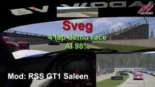 Sveg - RSS GT1 - 4 lap demo race