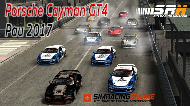 Porsche Cayman GT4 - Pau 2017 - Assetto Corsa - SimRacingOnline.co.uk