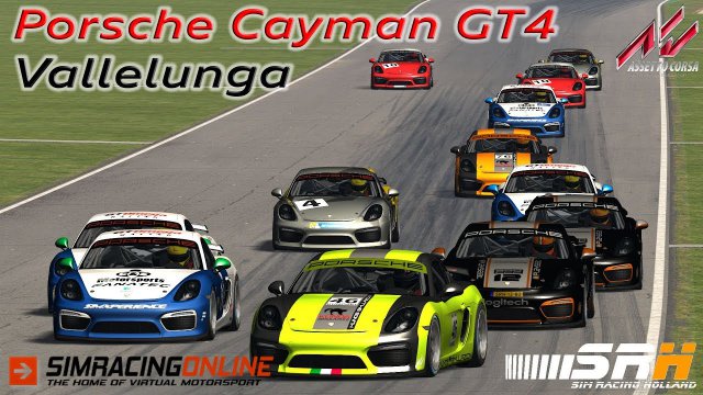 Porsche Cayman GT4 - Vallelunga - Assetto Corsa - SimRacingOnline.co.uk