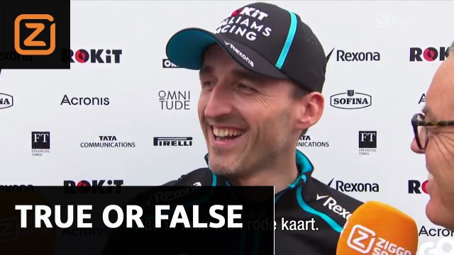 True or False met ROBERT KUBICA | Formule 1 2019