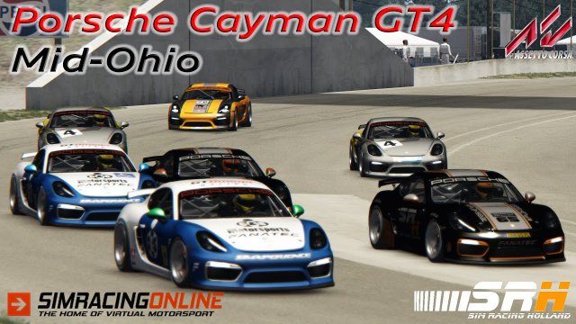 Porsche Cayman GT4 - Mid-Ohio - Assetto Corsa - SimRacingOnline.co.uk