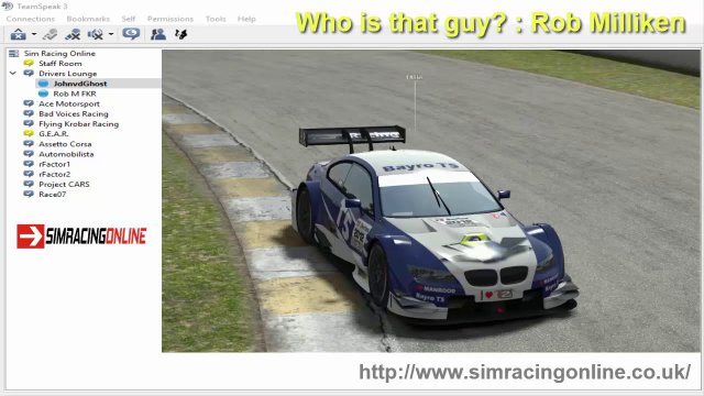 Sim Racing Online & Who is that guy? & Rob Milliken