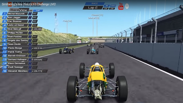 SimRacingOnline Historic F3 Challenge LIVE!