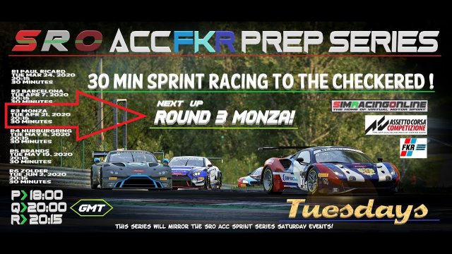 SRO FKR Prep Series - Race 3 - Monza - Assetto Corsa Competizione