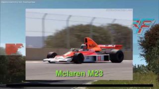 rF2 DNF series promo - F1 Mclaren M23 & demo race Bridgehampton