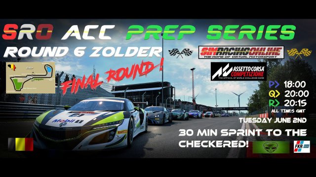 SRO FKR Prep Series - Race 6 - Zolder - Assetto Corsa Competizione