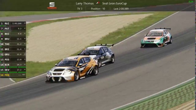 Sim Racing Online - Seat3 round 3 from Vallelunga