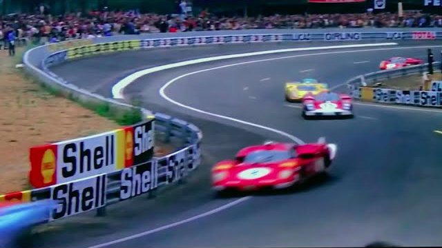 [60fps HD] Scenes from "Le Mans" (1971) / 1970 Le Mans 24 Hours | Porsche 917K, Ferrari 512S