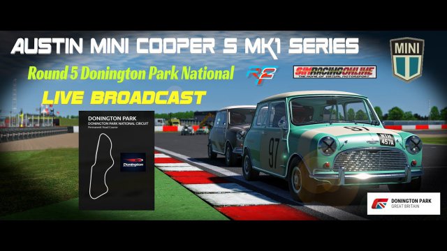 Austin Mini Cooper S MK1 Series Round 5 Donington National