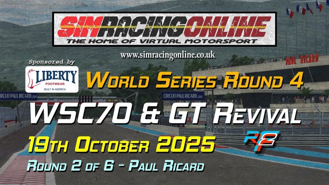 SRO 2025 World Series! Series 4 - WSC70 & GT Revival - Round 2 Circuit Paul Ricard