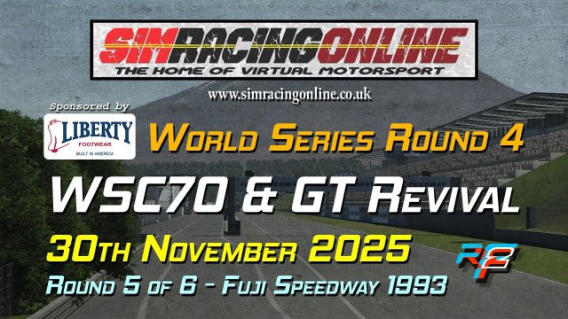 SRO 2025 World Series! Series 4 - WSC70 & GT Revival - Round 5 Fuji Speedway